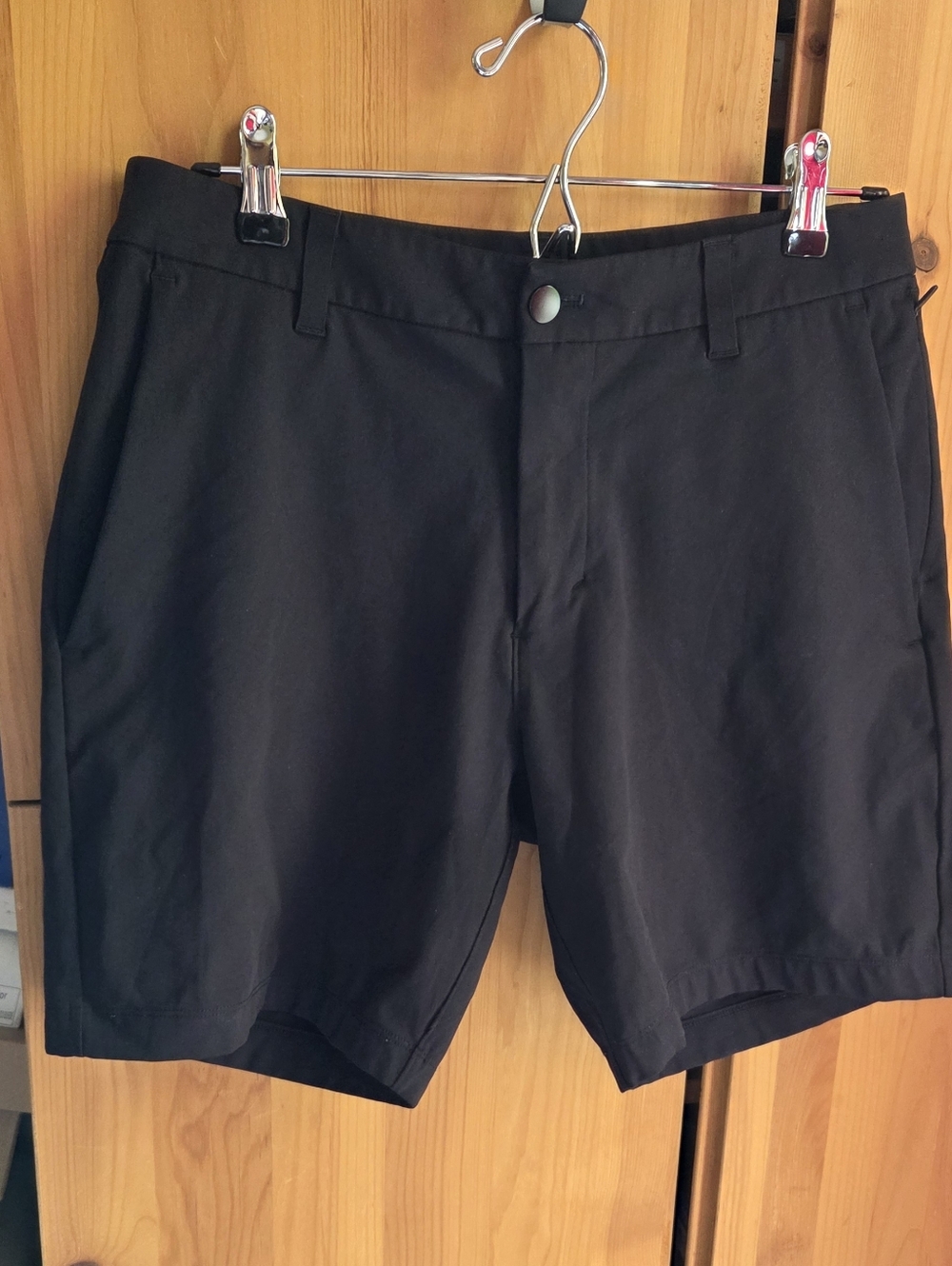 Lululemon Men's ABC Classic Fit 7" Black Shorts In Warpstreme Size 30